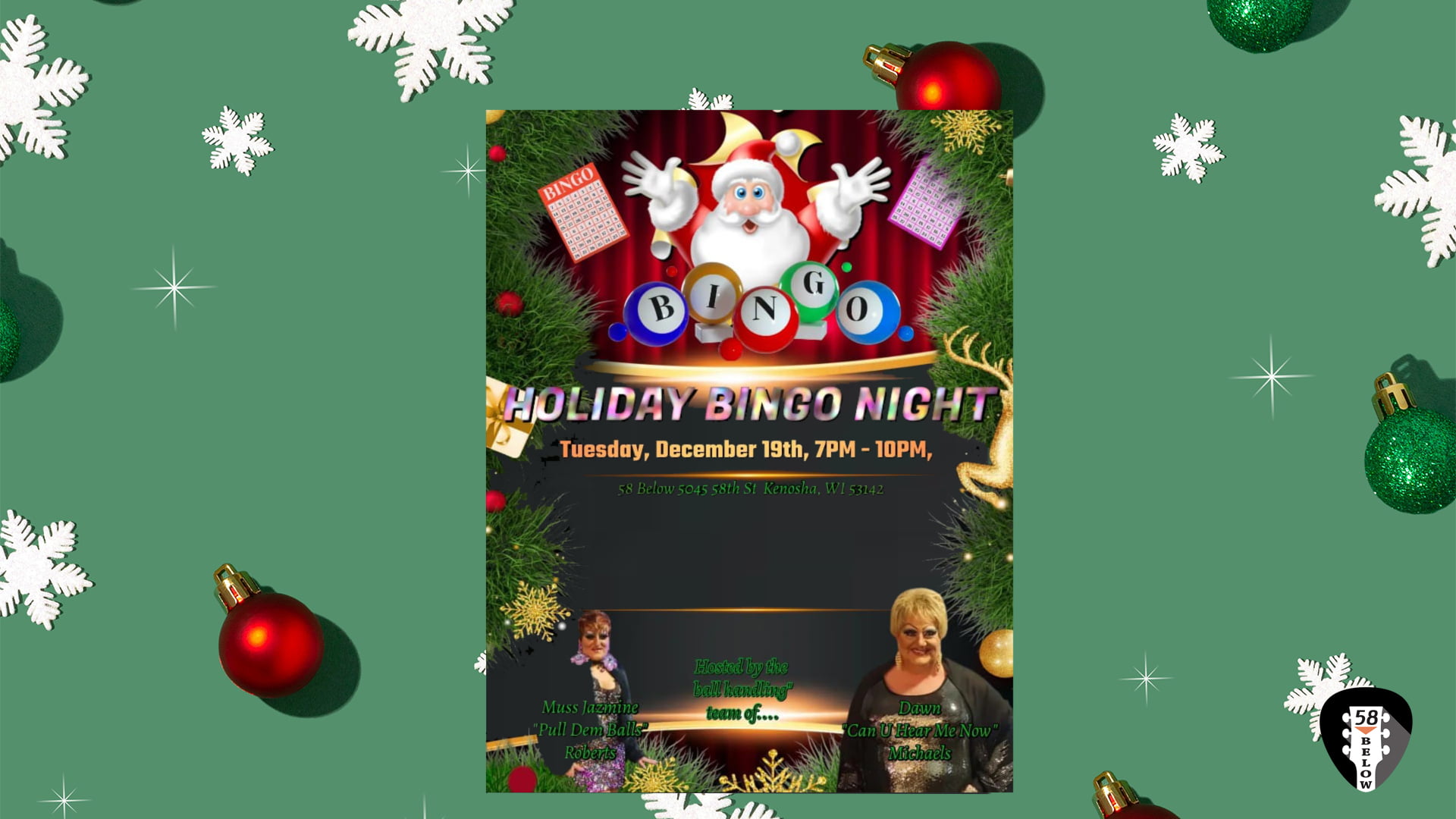 Holiday Bingo at 58Below